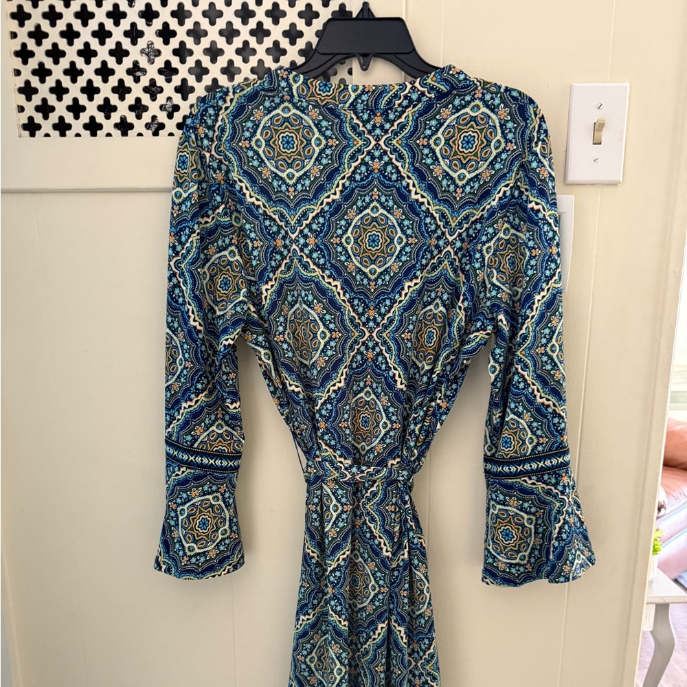 Tacera Multicolor Boho Patterned Dress. Smoke & pet free home. Easy care. - Picture 2 of 6